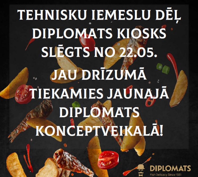 Kiosk is closed from 22.05.2023