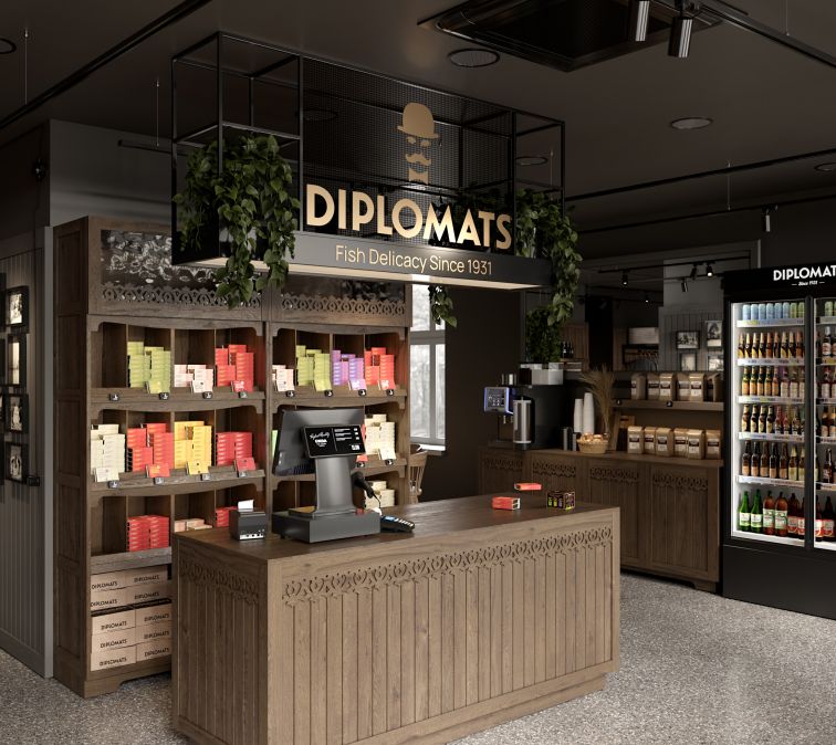 Diplomats – A Store for Traditional and Modern Latvian Canned Fish in the Heart of Riga